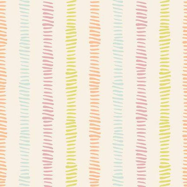 Studio e Safari Sunrise - White Dash Stripe - Multi - 5862 12