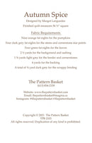 Autumn Spice - Sewjersey.com