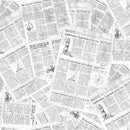 Timeless Treasures Let Your Light Shine Maritime Newspaper ERA-CD3977 WHITE 100% Cotton Fabric 44/45" wide Digital Print - Sewjersey.com