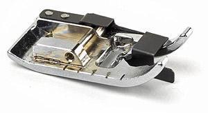 Brother SA184 Snap On Edge Joining Foot with Black Metal Seam Guide - Sewjersey.com