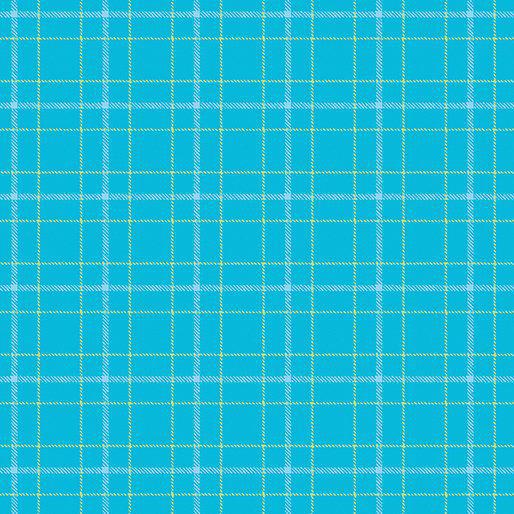 Contempo Warp & Weft 2 - Double Plaid Aqua - 10208Y 24