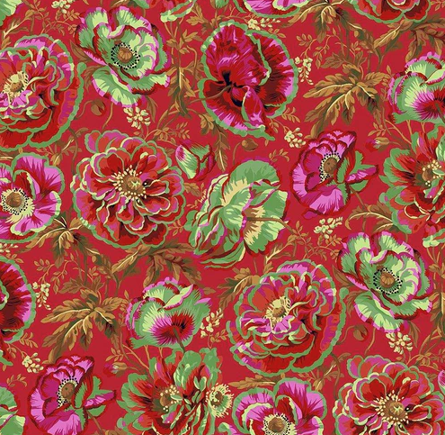 Free Spirit Kaffe Fassett Collective August 2021 by Phillip Jacobs - Dorothy Red PWPJ109.RED - Sewjersey.com