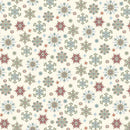Henry Glass Nordic Holiday Village Snowflakes 3605-11 Cream Multi