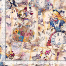 Timeless Treasures Looking Glass Alice's Dream Collage ERA-CD4021 MULTI 100% Cotton Fabric 44/45" wide Digital Print - Sewjersey.com