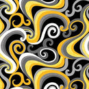 Blank Quilting Mellow Yellow by Satin Moon Designs - Scroll Yellow - 1967 44 - Sewjersey.com