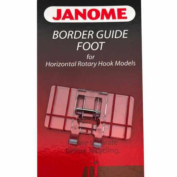 Genuine Border Guide Foot For #200434003 Janome Horizontal Rotary Hook Models