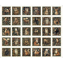 QT Fabrics Cedar & Sage Animal Picture Patches Oatmeal 31952-E