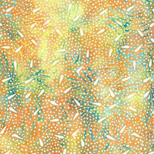 Island Batik 112428253 Design: Petals  Color: Orange Tangerine