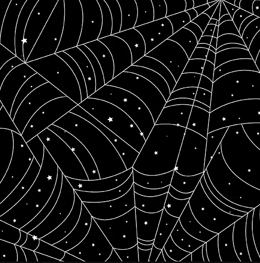 Kanvas Studio Halloween Spirit - In A Web Black (Glow in the Dark) - 12548G 12 - Sewjersey.com