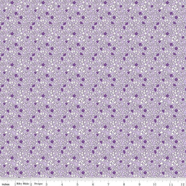 Riley Blake Designs Basin Feedsacks by Stacy West - Vines Lilac - C12282 LILAC