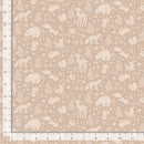 Dear Stella Fabrics ABCS of LOVE  WOODLAND WANDERERS STELLA-DNS3665  TAN