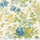 Marcus Fabrics Buttercup & Blues Large Floral R022034D MULTI