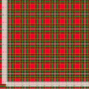 METALLIC HOLIDAY PLAID PLAID-CM2059  RED - Sewjersey.com
