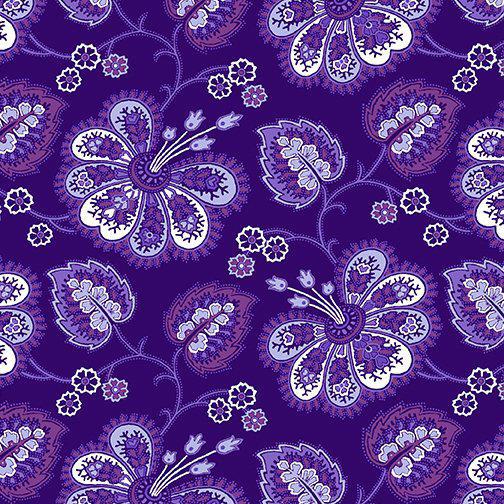 Benartex Lavender Fields by Jan Shore - Violette All Over Dark Purple - 06830 66
