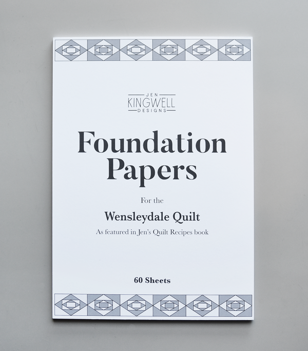 Jen Kingwell Foundation Paper - Wensleydale Quilt - Sewjersey.com