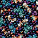 Butterflies & Prism BlackMulti  1319512B - Sewjersey.com