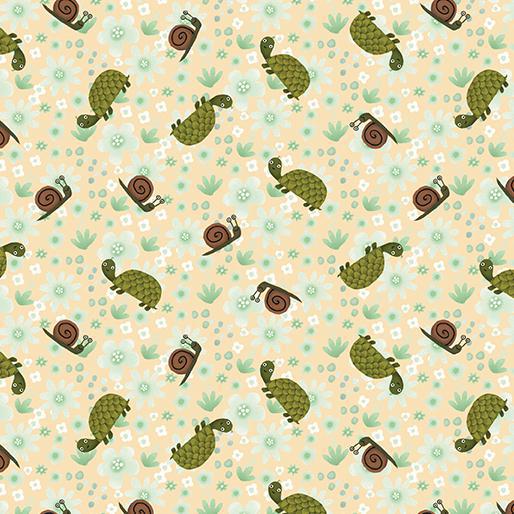 TURTLE AND SNAIL VANILLA  By TERRY RUNYAN into the woods - Sewjersey.com