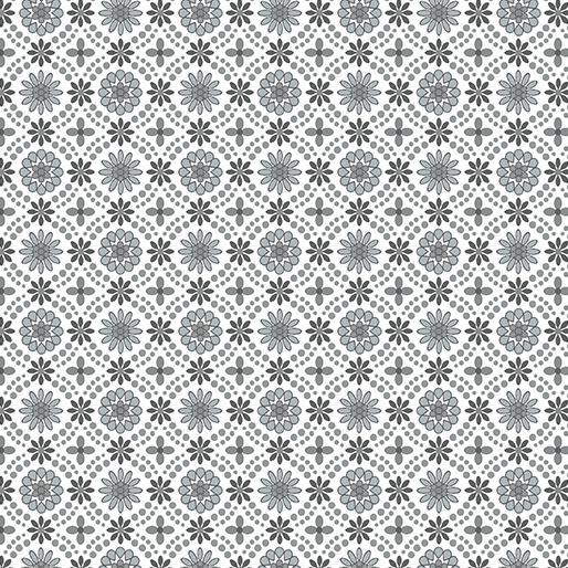 Spring Hill Farm WALLPAPER MEDALLION GREY - Sewjersey.com