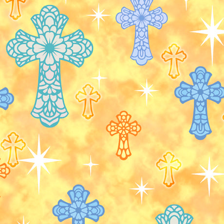 Quilting Treasures Sunbeam Crosses S - Sewjersey.com