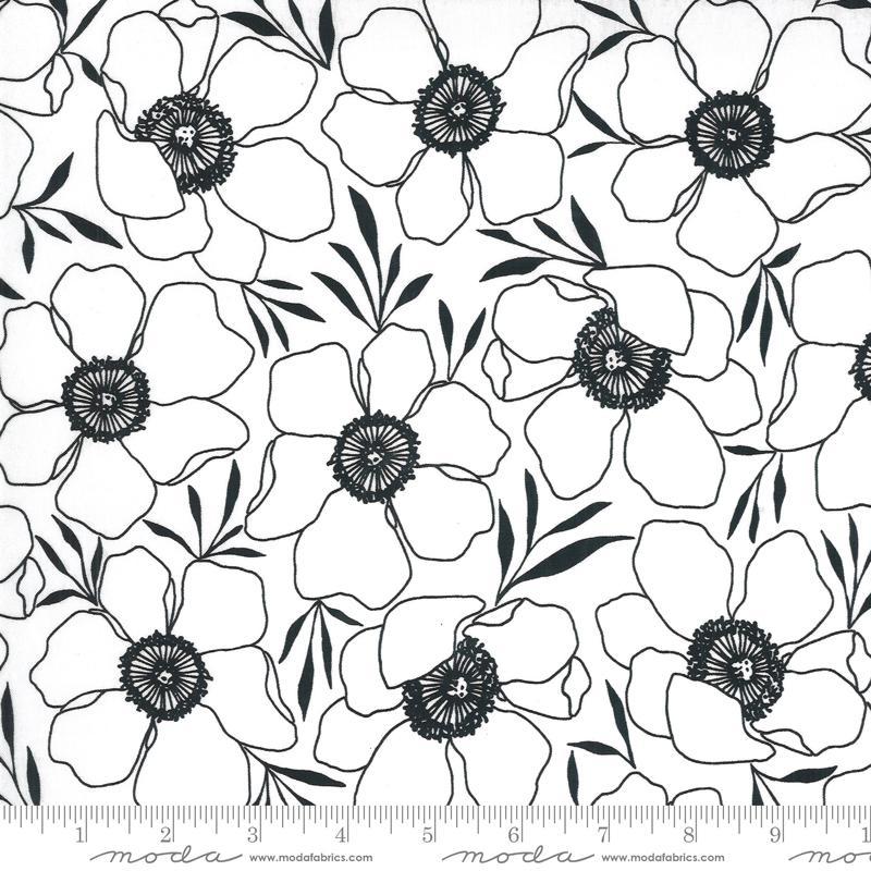 Moda Illustrations Flower Paper - Sewjersey.com