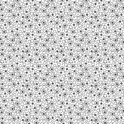 Benartex Circle & Dot Mini White/Black
