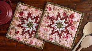 Square Folded Star Hot Pad Pattern - Sewjersey.com