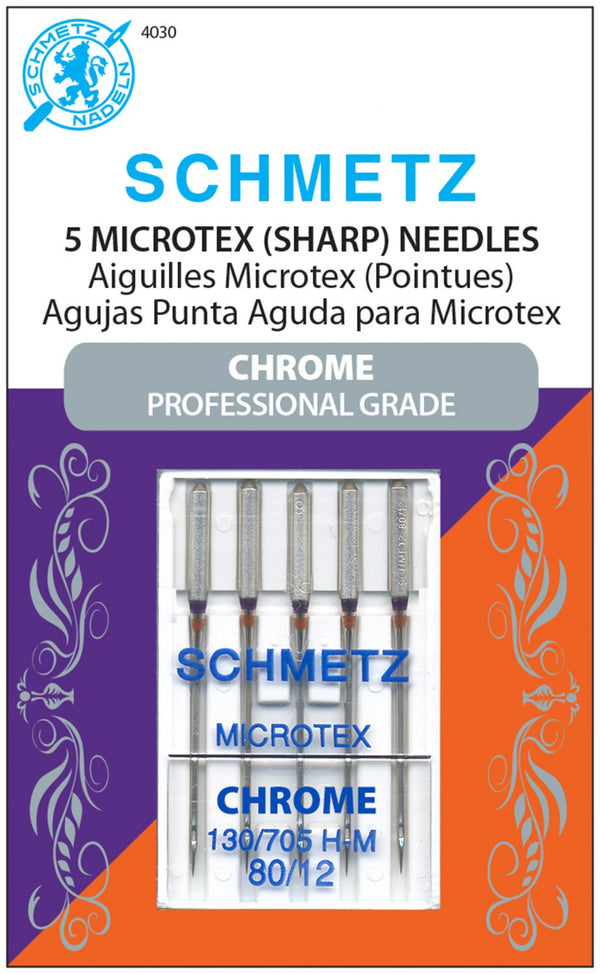 Schmetz Microtex Needles 80/12 - Sewjersey.com