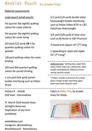 Booklet Pouch  Aneela Hoey Paper Pattern - Sewjersey.com