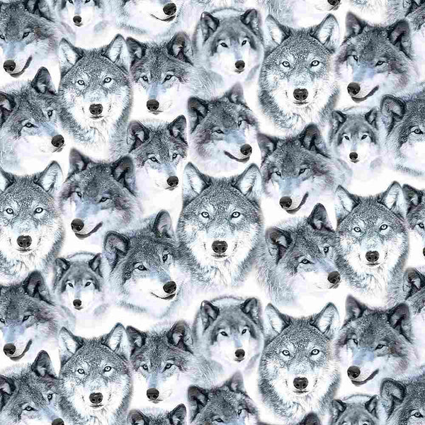 Packed Wolves WINTER-CD1645  SNOW - Sewjersey.com