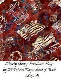 QT Liberty, Glory, Freed- Brick - Sewjersey.com