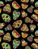 TT African Women KENTA-CD1641-BLACK - Cotton Fabric - Sewjersey.com