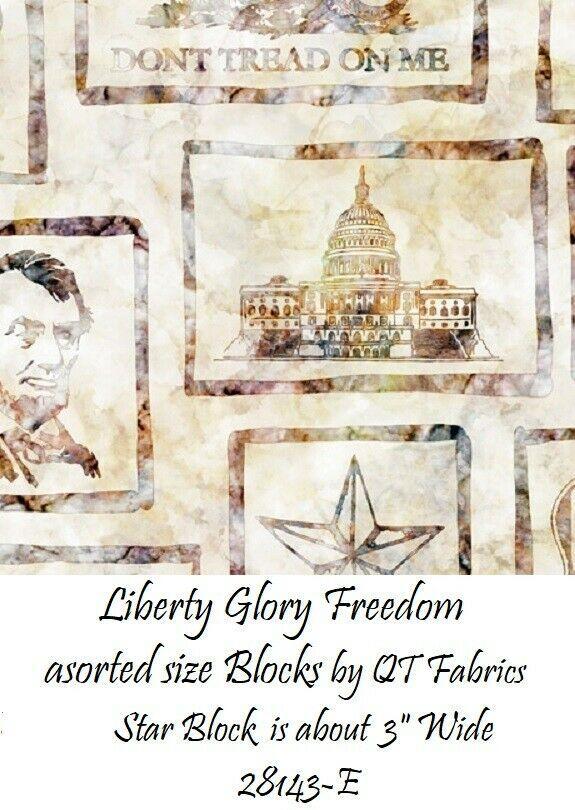 QT Liberty, Glory, Freed, Block, Cream - Sewjersey.com
