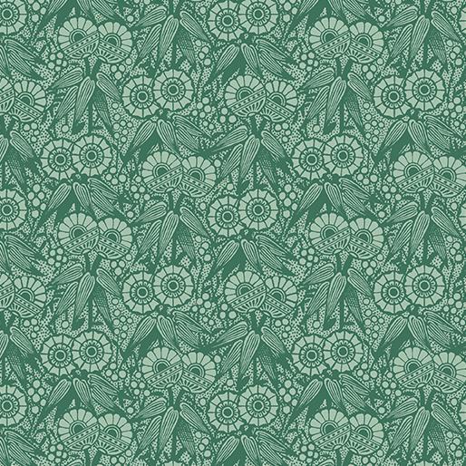 WALLPAPER GEO SPRUCE Inspired Heart Benartex - Sewjersey.com