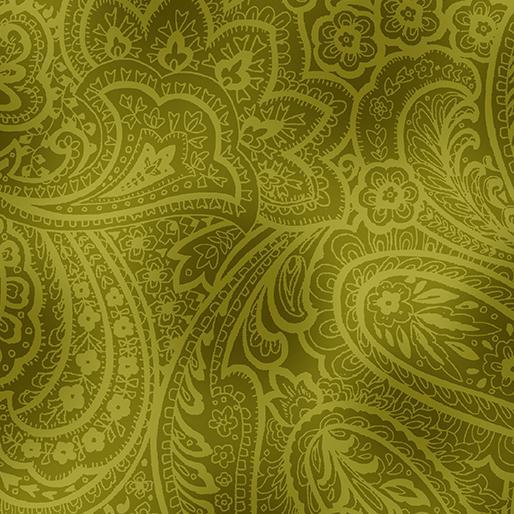 RADIANT PAISLEY GREEN  By KANVAS STUDIO - Sewjersey.com