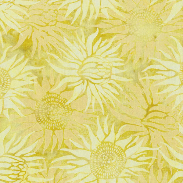 ISLAND BATIK FABRICS FLORAL WONDERS PROTEA FLOWER SPROUT - Sewjersey.com