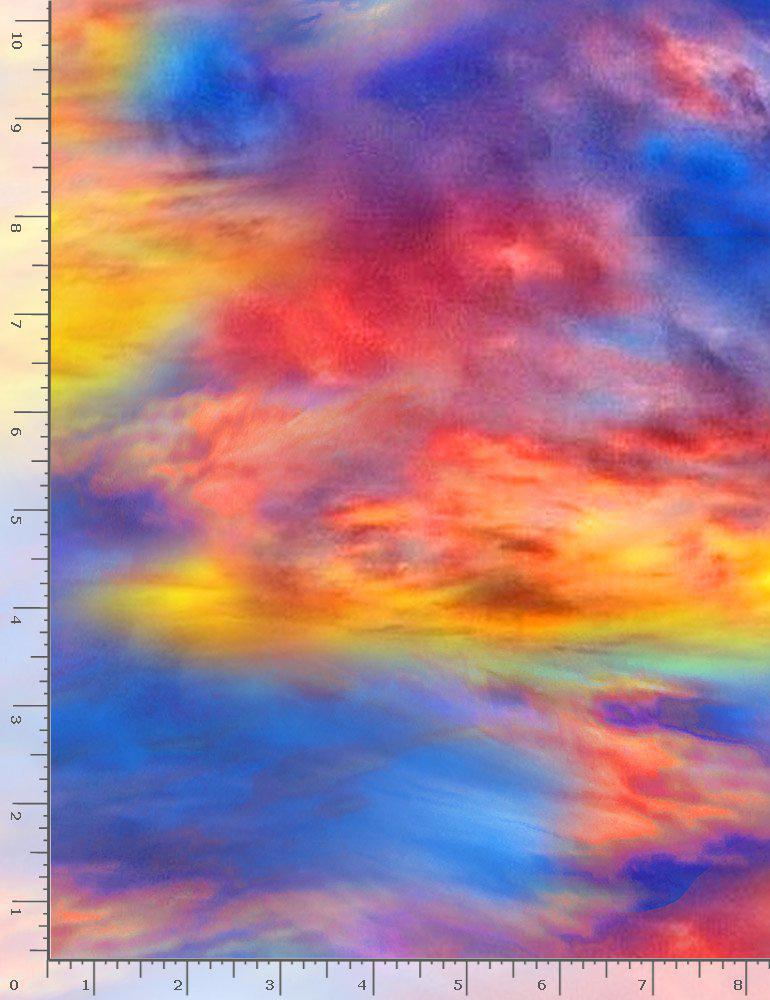 SUNFLOWER SUNSET SKY NATURE-C1136  MULTI - Sewjersey.com