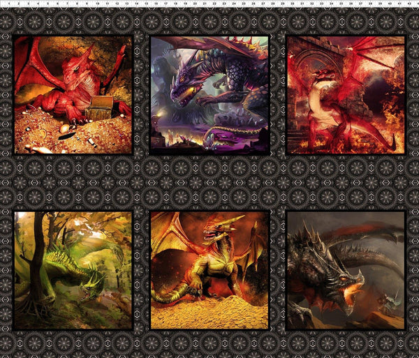 Small Dragons Panel - Sewjersey.com