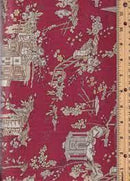 Moda Jardin De Fleur Rouge - Sewjersey.com