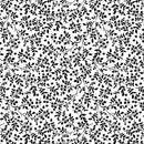 Benartex Flower Foliage White/Black 1242212B - sewjersey.com