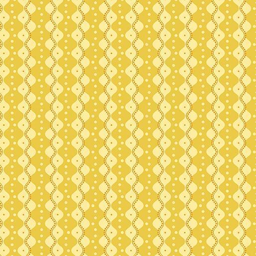 Spring Hill Farm BLOCK PRINT STRIPE YELLOW 13251-33 - Sewjersey.com