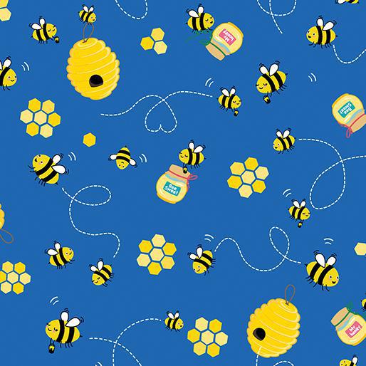 Kanvas Studio Happy Camper Bee Sweet Blue 12843-54