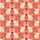 ME104-HF3M Myth + Dream - Strong As An Ox - Heart On Fire Metallic Fabric - Sewjersey.com