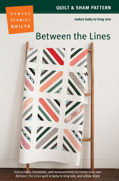 BETWEEN THE LINES Quilt and Sham Pattern - Sewjersey.com