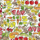 Quilting Treasures vegetable medley packed veggies - Sewjersey.com