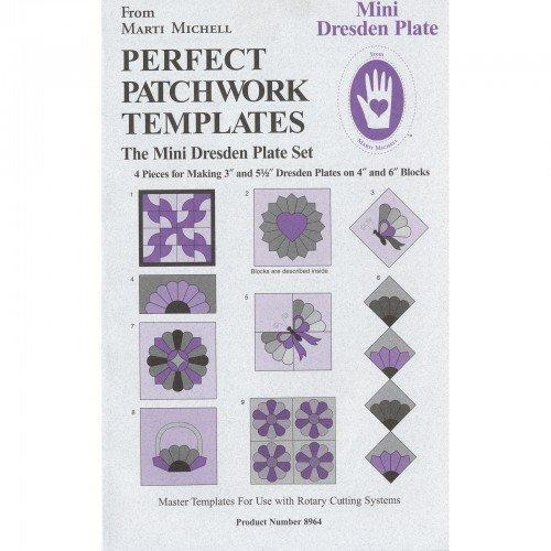 Perfect Patchwork Templates Mini Dresden Plate - Sewjersey.com