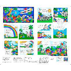 Sew and Go Rainbow Zebra Book! QT Fabrics Kids sewing - Sewjersey.com