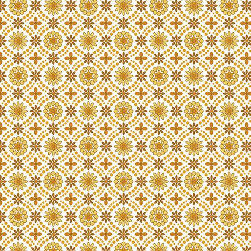 Spring Hill Farm Wallpaper Medallion Gold 13250-34 - Sewjersey.com